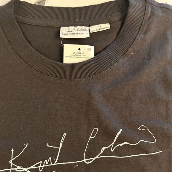 NWT Men's Kurt Cobain black tee shirt - Picture 3 of 4